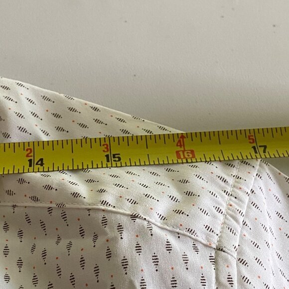 KENNETH COLE REACTION Mens Short Sleeve Button Down Shirt Size Small White Combo - Picture 8 of 10